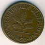 2 Pfennig Germany 1950 KM# 106
